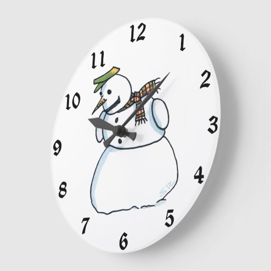Snowman-wandklok Grote Klok (Hoek)