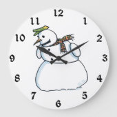 Snowman-wandklok Grote Klok (Voorkant)