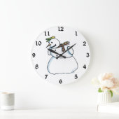 Snowman-wandklok Grote Klok (Huis)