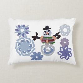 Snowman warm  accent kussen
