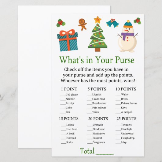 Snowman Wat zit er in je baby shower? (Voorkant / Achterkant)