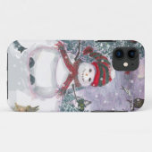 Snowman Waterverf art Case-Mate iPhone Case (Achterkant (horizontaal))