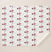 Snowman waterverf  retro xmas patroon sherpa deken (Voorkant (horizontaal))