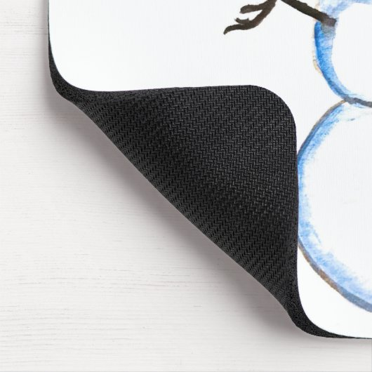 Snowman waterverf schilderde winter muismat (Hoek)