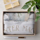 Snowman Waterverf Winter Kerstmis Tissuepapier (Geschenk)