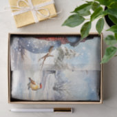 Snowman Waterverf Winter Kerstmis Tissuepapier (Geschenk)