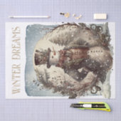 Snowman Waterverf Winter Kerstmis Tissuepapier (Craft)