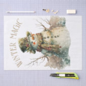 Snowman Waterverf Winter Kerstmis Tissuepapier (Craft)