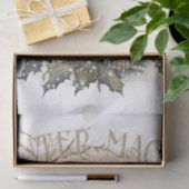 Snowman Waterverf Winter Kerstmis Tissuepapier (Geschenk)