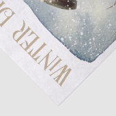 Snowman Waterverf Winter Kerstmis Tissuepapier (Detail)