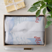 Snowman Waterverf Winter Kerstmis Tissuepapier (Geschenk)