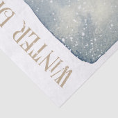 Snowman Waterverf Winter Kerstmis Tissuepapier (Detail)