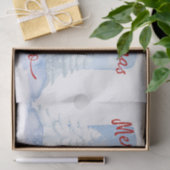 Snowman Waterverf Winter Kerstmis Tissuepapier (Geschenk)