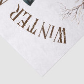 Snowman Waterverf Winter Kerstmis Tissuepapier (Detail)