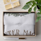 Snowman Waterverf Winter Kerstmis Tissuepapier (Geschenk)