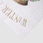 Snowman Waterverf Winter Kerstmis Tissuepapier (Detail)