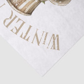 Snowman Waterverf Winter Kerstmis Tissuepapier (Detail)