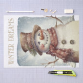 Snowman Waterverf Winter Kerstmis Tissuepapier (Craft)