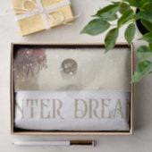 Snowman Waterverf Winter Kerstmis Tissuepapier (Geschenk)