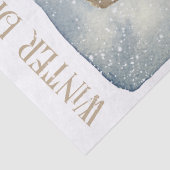 Snowman Waterverf Winter Kerstmis Tissuepapier (Detail)