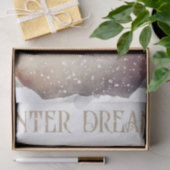 Snowman Waterverf Winter Kerstmis Tissuepapier (Geschenk)