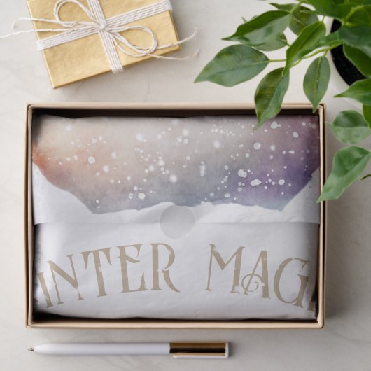 Snowman Waterverf Winter Kerstmis Tissuepapier (Geschenk)