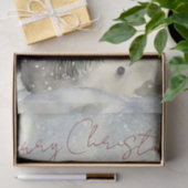 Snowman Waterverf Winterkerstcadeau Tissuepapier (Geschenk)