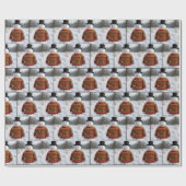 Snowman Wearing an Christmas Ugly Sweater Cadeaupapier (Vlak)