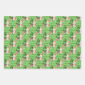 Snowman Wearing Santa Hat en Scarf Inpakpapier Vel (Voorkant)