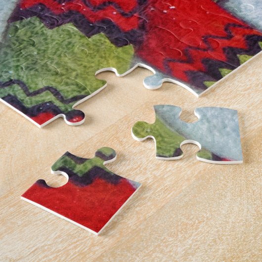 Snowman Wearing Scarf Legpuzzel (Zijkant)