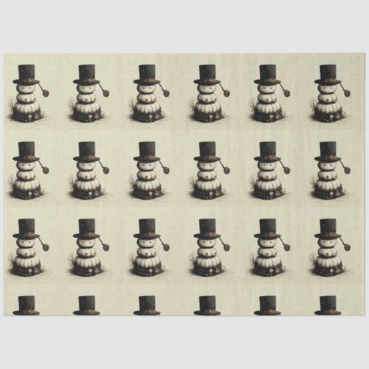 Snowman-weefselboek Tissuepapier (Voorkant)