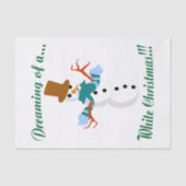 Snowman-weefselpapier Tissuepapier (Voorkant)