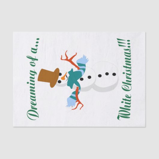 Snowman-weefselpapier Tissuepapier (Voorkant)