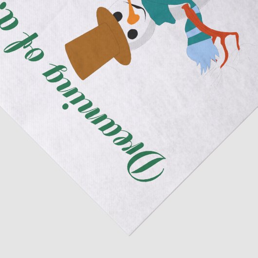 Snowman-weefselpapier Tissuepapier (Detail)