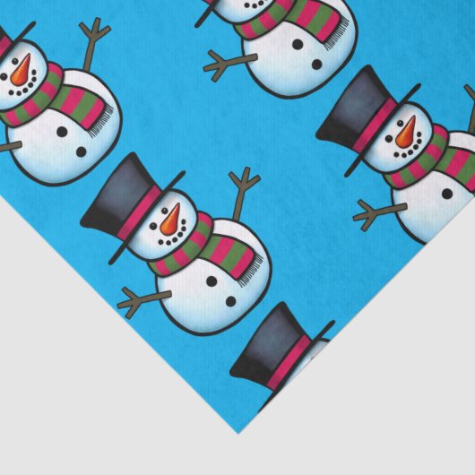 Snowman-weefselpapier Tissuepapier (Detail)