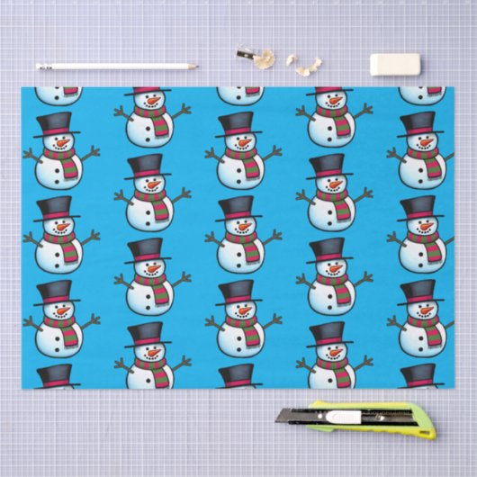 Snowman-weefselpapier Tissuepapier (Craft)