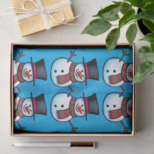 Snowman-weefselpapier Tissuepapier (Geschenk)
