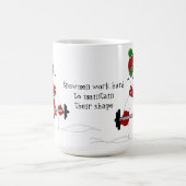 Snowman Weight Lifting Koffiemok (Center)