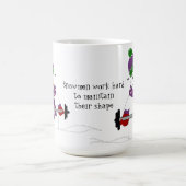 Snowman Weight Lifting met Gezegde Koffiemok (Center)