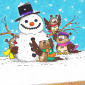 SNOWMAN-wenskaart door Nicole Janes Feestdagen Kaart