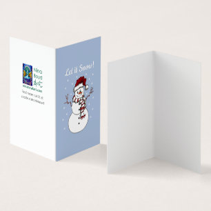 Snowman wenskaart *set van 25 kaart