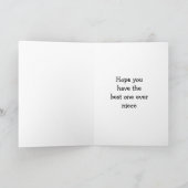 SNOWMAN WENST **JONG NIECE** VOOR CHRISTMAS FEESTDAGEN KAART (Binnen)