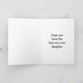 SNOWMAN WENST VOOR **JONGE DOCHTER** CHRISTMAS FEESTDAGEN KAART (Binnen)