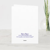 SNOWMAN-WERELDBOLLEN door SHARON SHARPE Feestdagen Kaart (Achterkant)