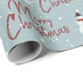 Snowman-werkpapier voor fijne kerst cadeaupapier (Rol Hoek)