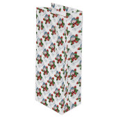 Snowman Wijn Cadeautas (Voorkant Gekanteld)