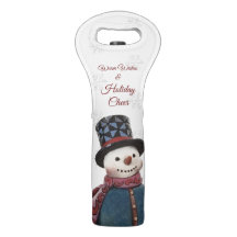 Snowman Wine Bag