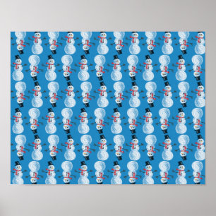 SNOWMAN WINTER ACHTERGRONDEN WALLPAPERS SJABLONEN  POSTER