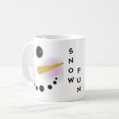 Snowman Winter Coffee Mok (Voorkant links)