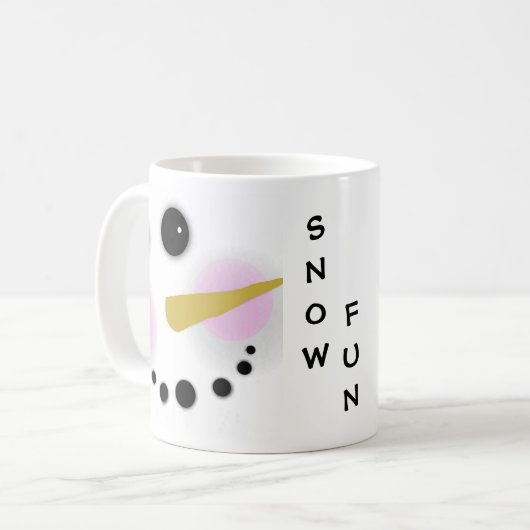 Snowman Winter Coffee Mok (Voorkant links)